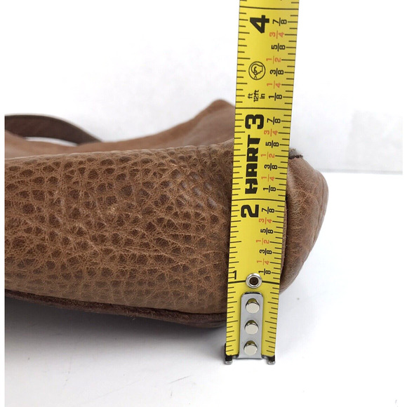 Duluth Trading Co Brown Pebbled Leather Crossbody Bag Purse Front Pockets Boho - Picture 16 of 16